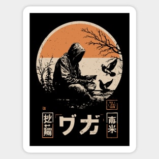 Urban Pigeon Whisperer - Vintage Japanese Cyberpunk Art Sticker